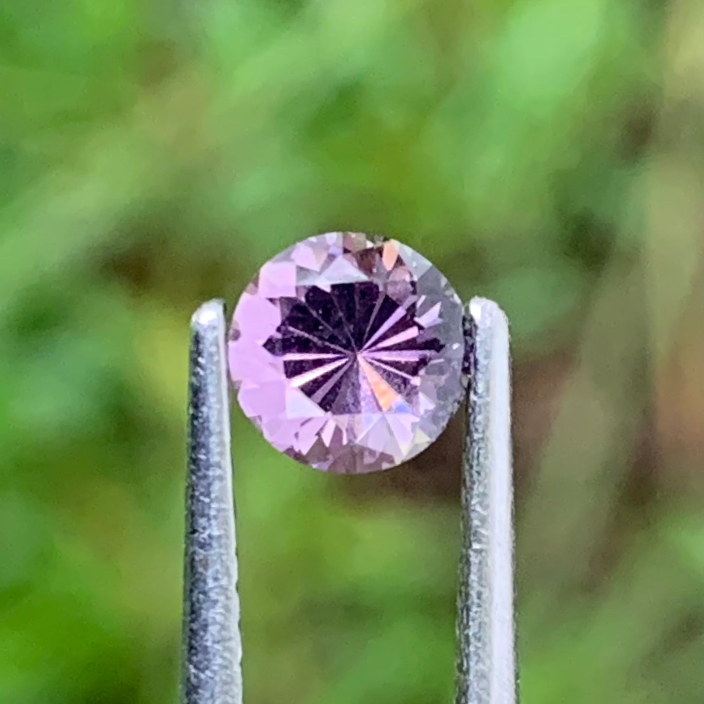 Lavender Spinel Flower Cut Round 5 mm / 0.6 Ct Natural Loose Gemstone From Sri Lanka
