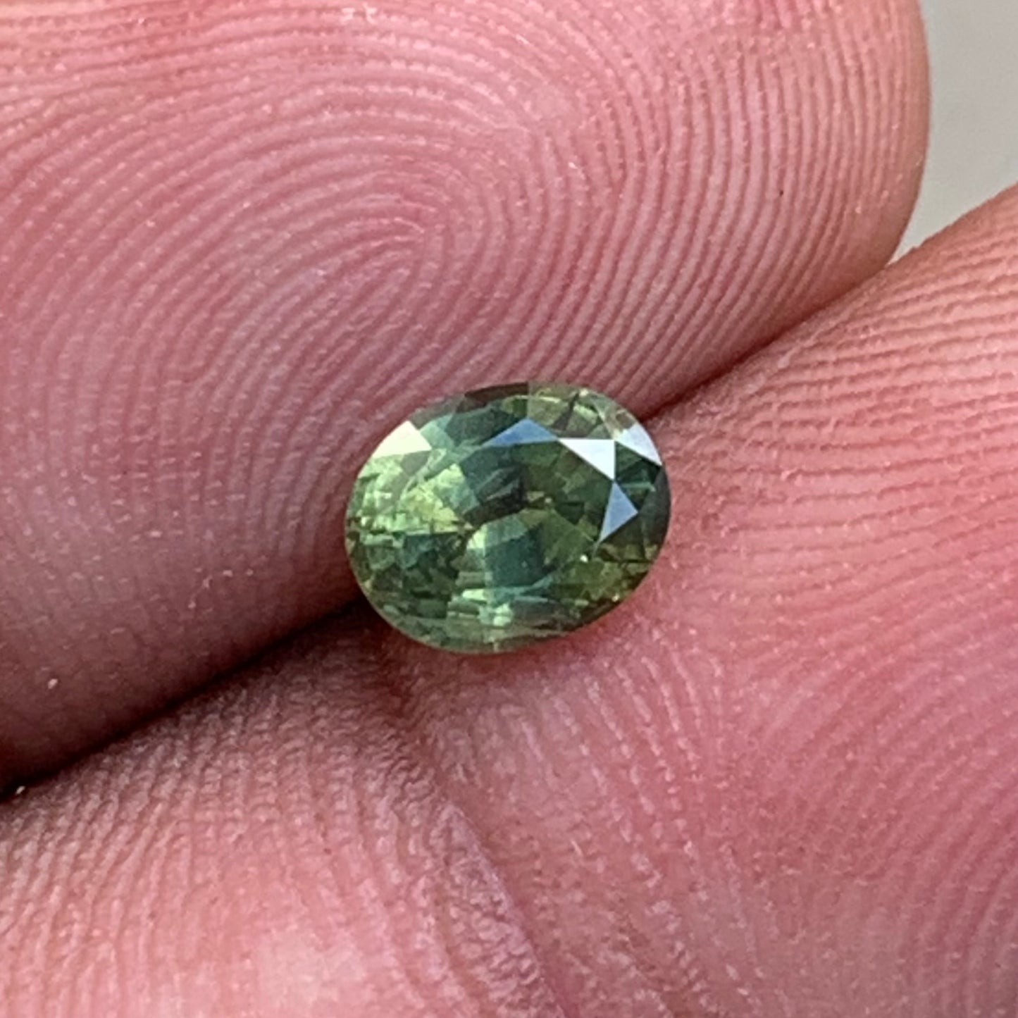 Green Zircon Oval 1.10 ct Natural Unheated Loose Gemstone From Sri Lanka.