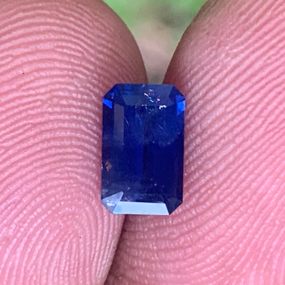 Blue Sapphire Emerald Cut 1.43 Ct Natural Loose Gemstone For Jewelry Making