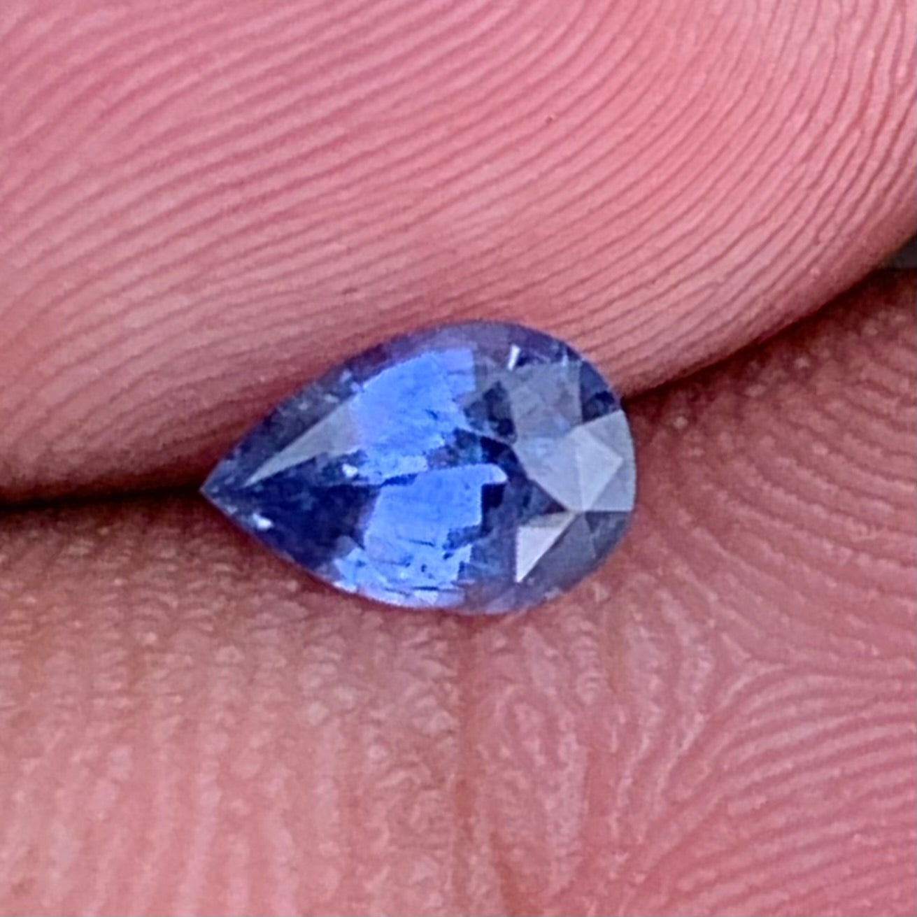 Blue Sapphire Pear 0.61 Ct Natural Loose Gemstone For Jewelry Making 💎✨