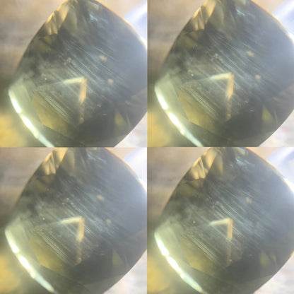 Brownish Green Zircon Rectangular Cushion Natural Certified 5.85 Ct Loose Gemstone