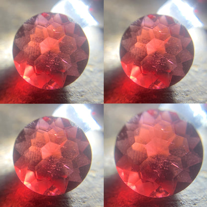 Garnet Round 8.9 mm / 2.81 Ct Fancy Football Cut Loose Gemstone For Contemporary Jewelry