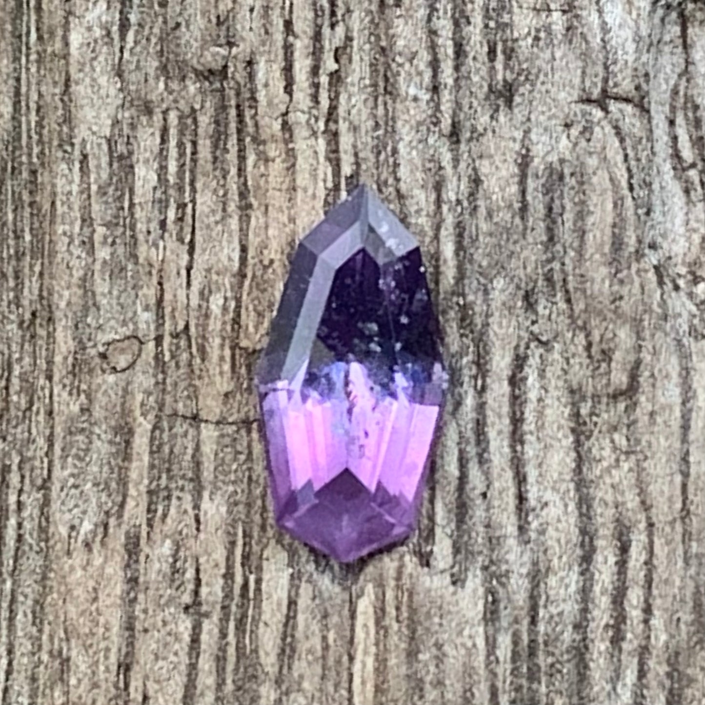 Purple Spinel Fancy Geometric Shape Modified Shield 1.15 Ct Natural Loose Gemstone from Sri Lanka