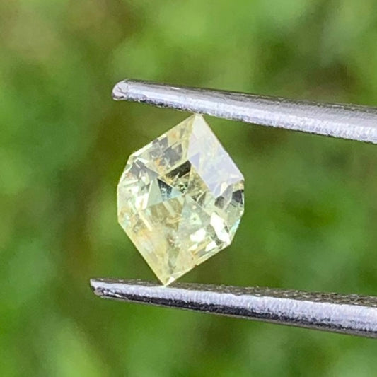 Greenish Yellow Chrysoberyl Modified Oval 0.75 Ct Natural Loose Gem Stone From Sri Lanka