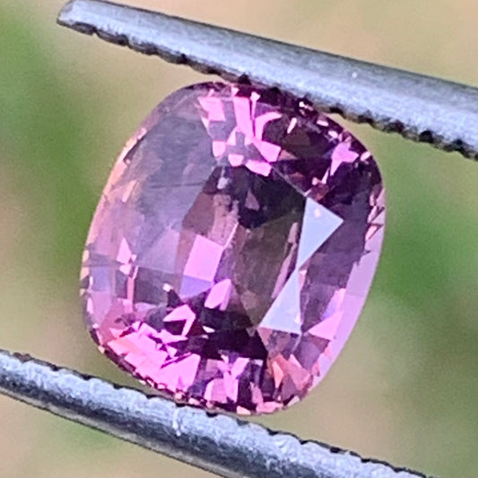 Orangish Purplish Pink Spinel Rectangular Cushion 1.20 Ct Natural Loose Gemstone for &nbsp;Center Stone From Sri Lanka