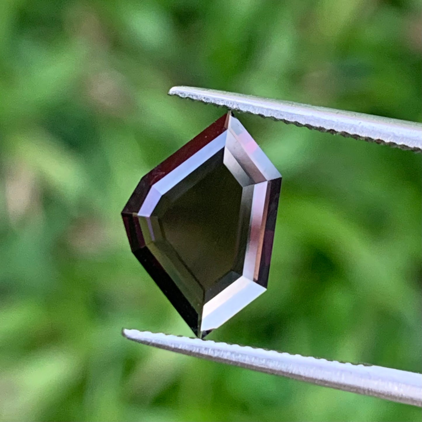 Portrait Cut Deep Purple Spinel Tablet 1.50 Ct Geometric Shape Natural Loose Gemstone