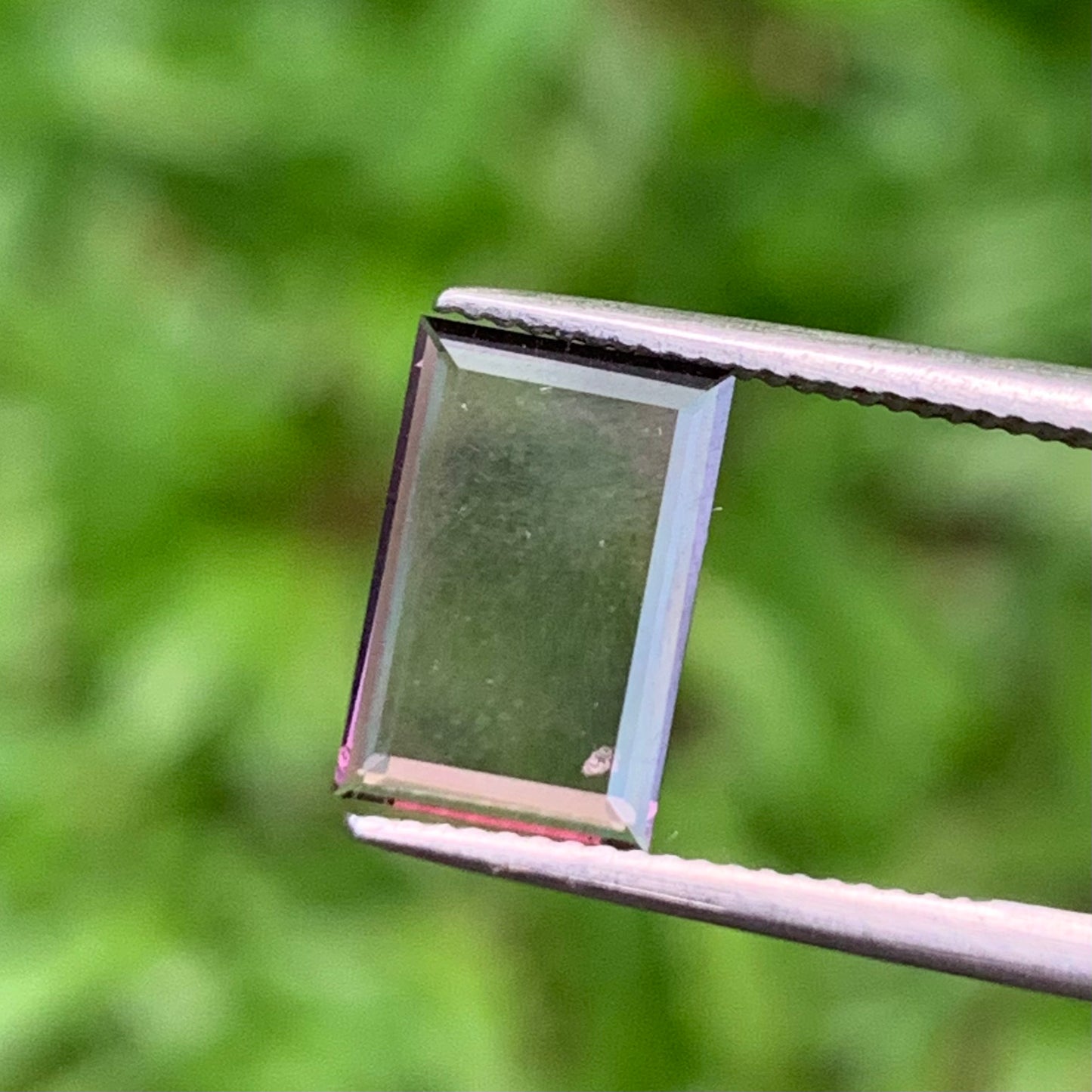 Portrait Cut Purple Spinel Tablet 0.89 Ct Rectangle Natural Loose Gemstone