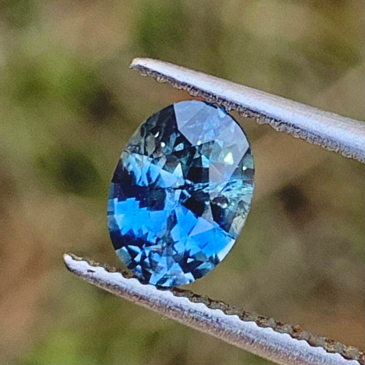 Blue Sapphire Oval Heated Only 0.76 Ct Natural Loose Gemstone for Jewelry Making