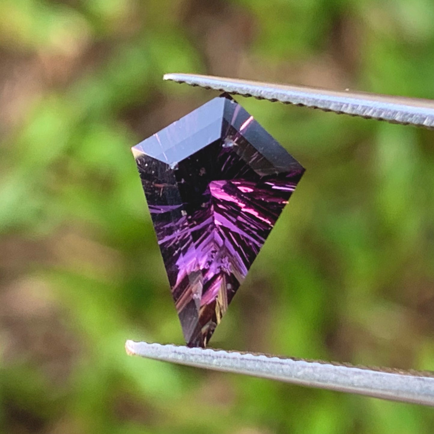 Purple Spinel Concave Fantasy Cut 1.92 Ct Kite Natural Loose Gemstone