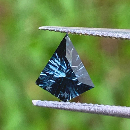 Teal Blue Spinel Concave Fantasy Cut 0.79 Ct Kite Natural Loose Gemstone