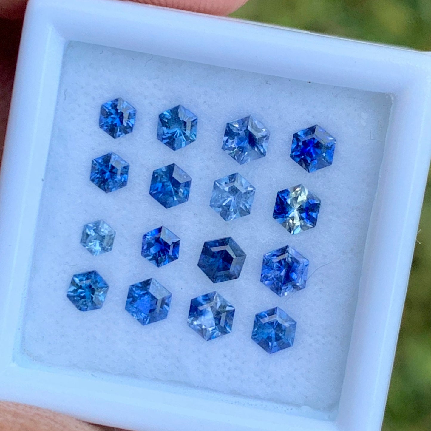 Blue Sapphire 1.78 Ct / 16 Stones Heated Only Natural Loose Gemstone For Jewelry Making