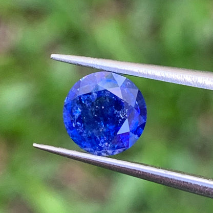 Blue Sapphire 6.3 mm Round Heated Only 1.07 Ct Natural Loose Gemstone