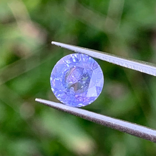 Purple Sapphire 6 mm Round 1.29 Ct Heated Only Natural Loose Gemstone For Jewelry Making