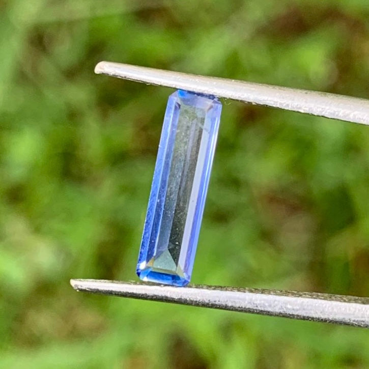 Blue Sapphire Emarald Cut 0.85 Ct Natural Heated Only Loose Gemstone from Sri Lanka