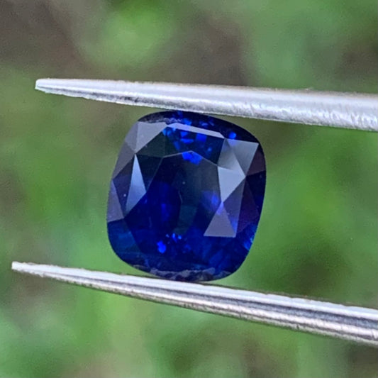 Royal Blue Sapphire Rectangular Cushion 0.82 Ct Heated Only Natural Loose Gemstone For Jewelry Making
