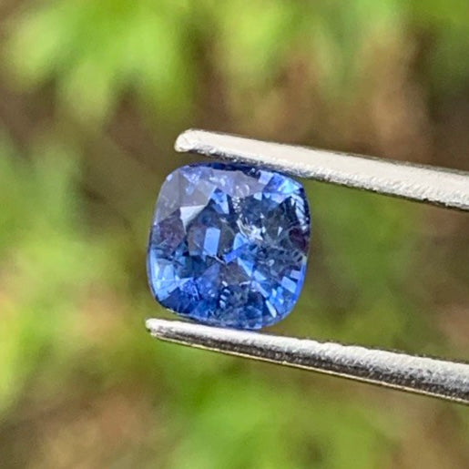 Blue Sapphire Cushion 0.89 Ct Heated Only Natural Loose Gemstone For Jewelry Making
