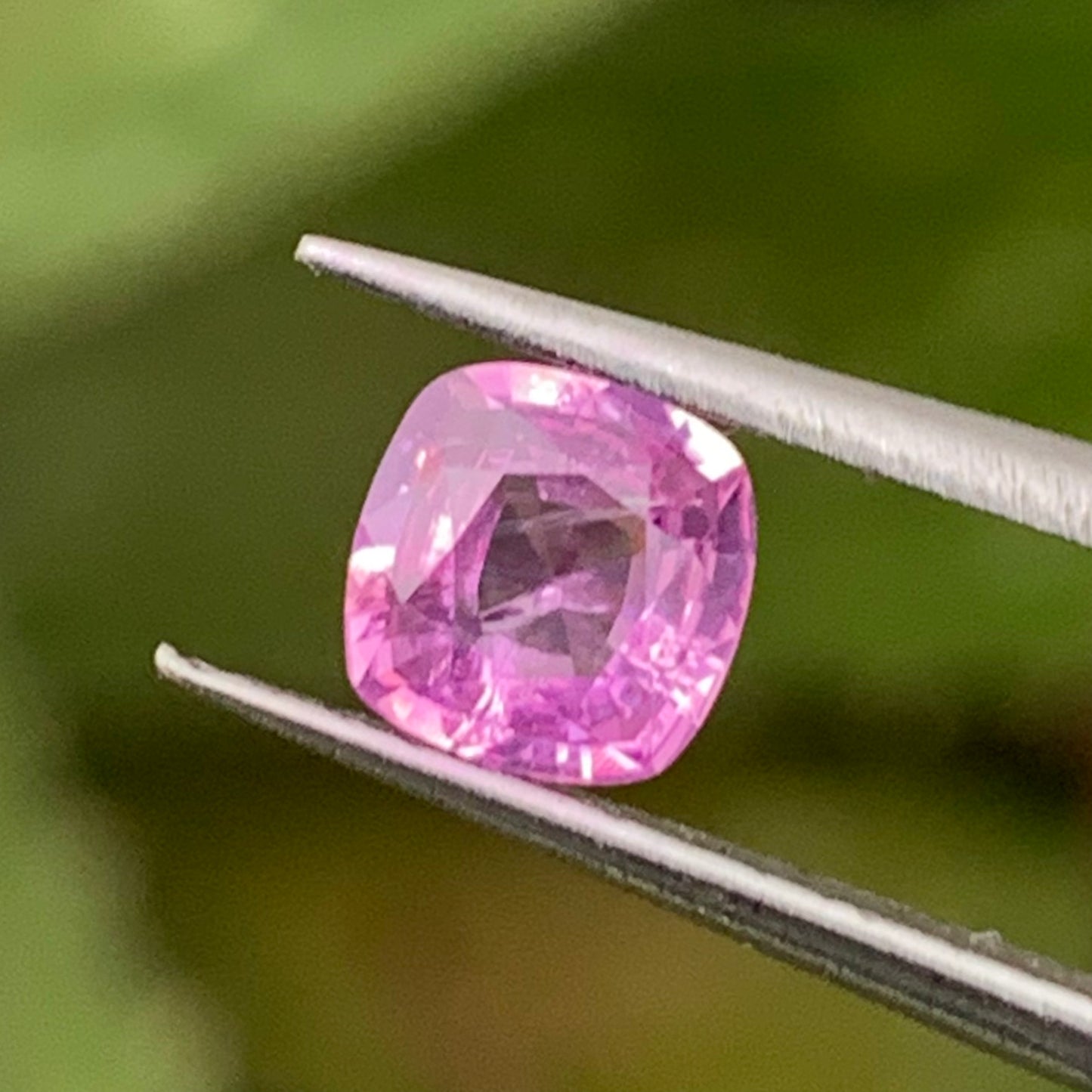 Purplish Pink Sapphire Cushion 0.63 Ct Heated Only Natural Loose Gemstone