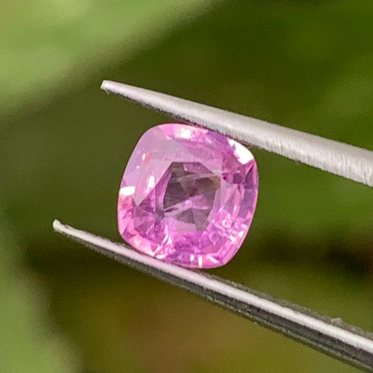 Purplish Pink Sapphire Cushion 0.63 Ct Heated Only Natural Loose Gemstone