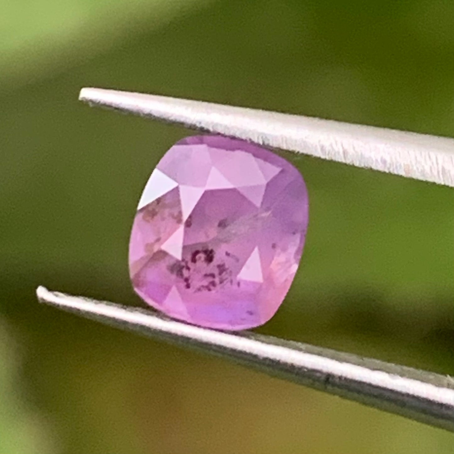 Unheated Hazy Purple Sapphire Cushion 0.81 Ct Natural Loose Gemstone