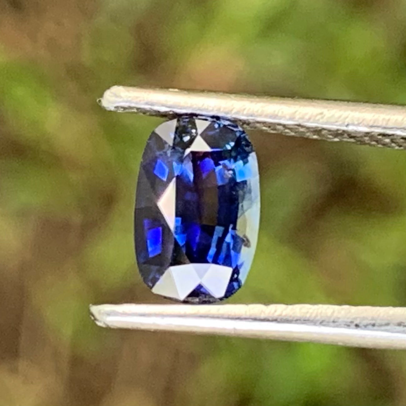 Blue Sapphire Rectangular Cushion 0.9 Ct Heated Only Natural Loose Gemstone For Jewelry Making