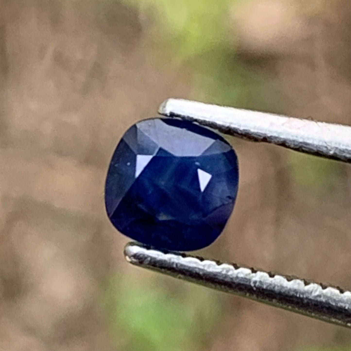 Deep Blue Milky Sapphire Cushion 0.57 Ct Heated Only Natural Loose Gemstone For Jewelry Making