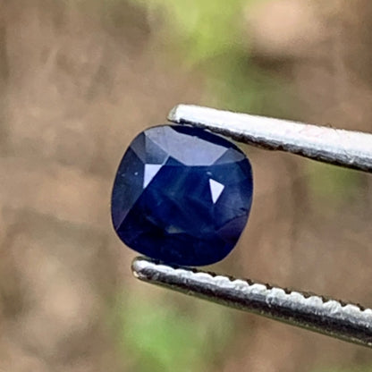 Deep Blue Milky Sapphire Cushion 0.57 Ct Heated Only Natural Loose Gemstone For Jewelry Making