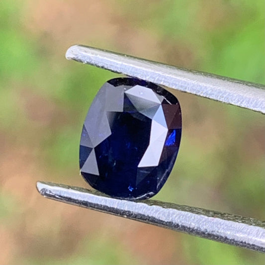 Natural Sapphire Deep Blue Loose Stone 0.95 Ct Rectangular Cushion Included Cheap Gemstone for Jewelry Making