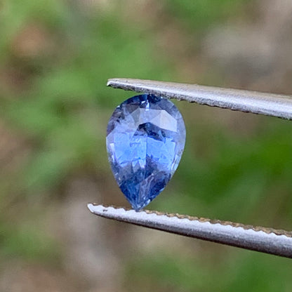Blue Sapphire Pear 0.61 Ct Natural Loose Gemstone For Jewelry Making