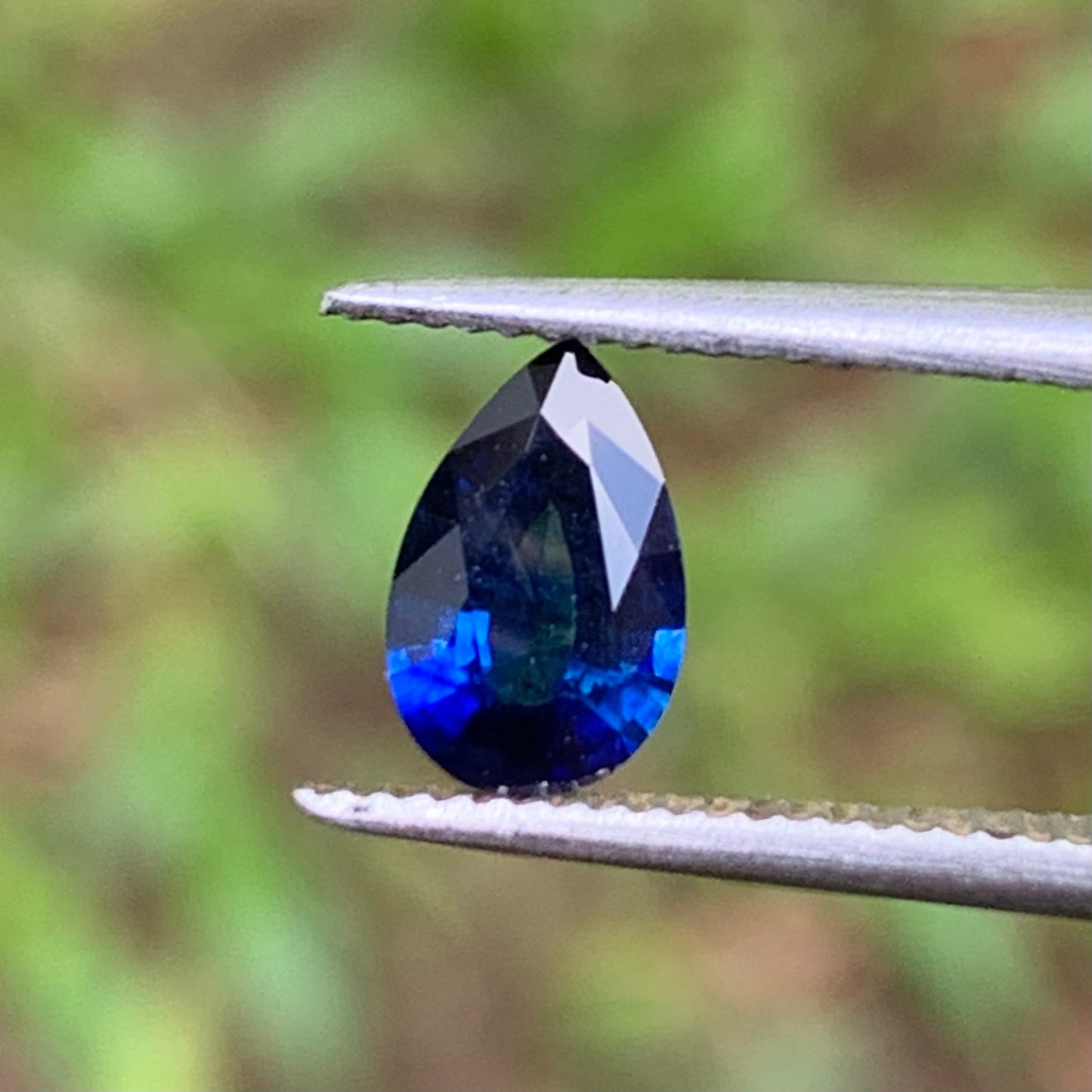 Blue Sapphire Pear 0.57 Ct Natural Loose Gemstone For Jewelry Making
