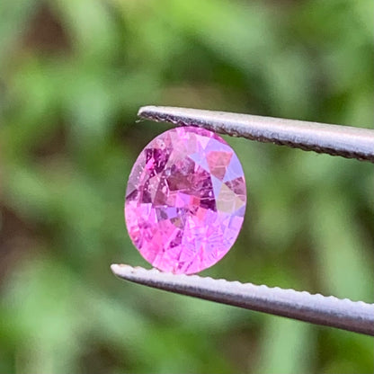 Pink Sapphire Oval 0.87 Ct Natural Loose Gemstone For Jewelry Making