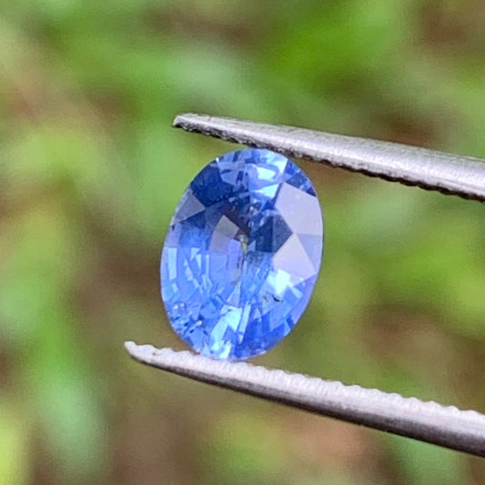 Blue Sapphire Oval 0.83 Ct Natural Loose Gemstone For Jewelry Making