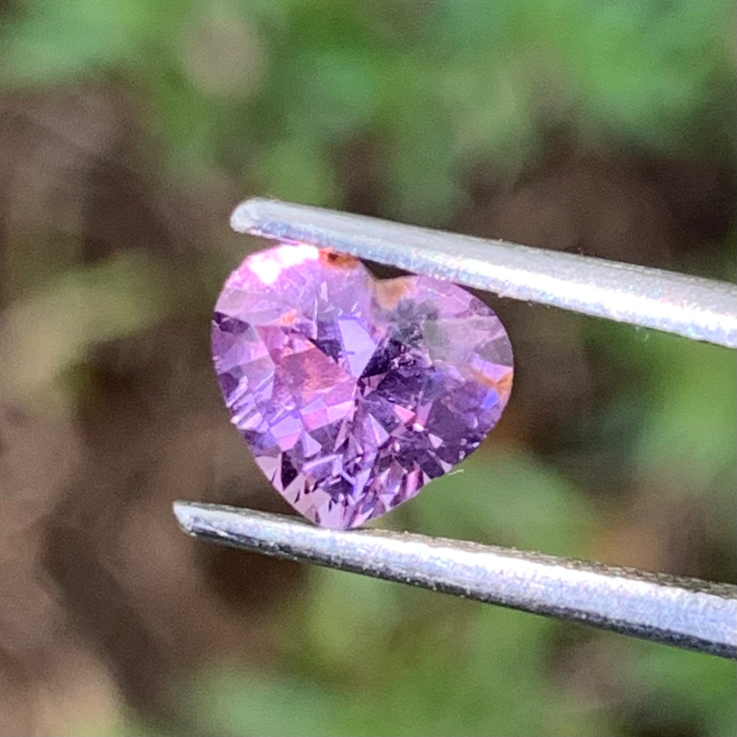Lavender Spinel Heart 1.20 Ct Natural Loose Gemstone For Center Stone