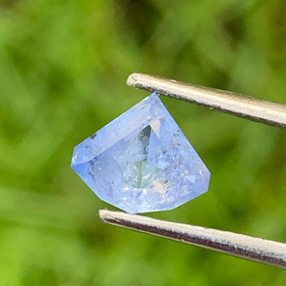 Blue Sapphire Curved Trillion 1.30 Ct Natural Heated Only Loose Gemstone from Sri Lanka