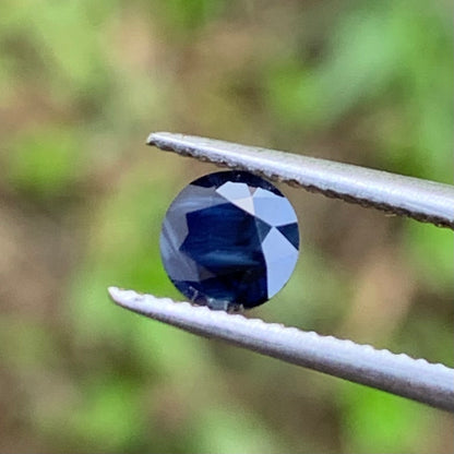 Milky Blue Sapphire 4.6 mm Round 0.55 Ct Natural Loose Gemstone For Jewelry Making