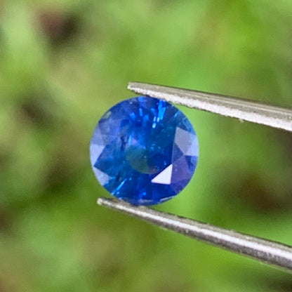 Blue Sapphire 4.8 mm Round 0.55 Ct Natural Loose Gemstone For Jewelry Making