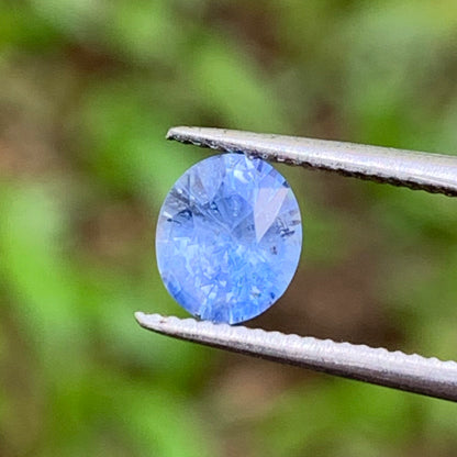 Blue Sapphire Oval 0.72 Ct Natural Loose Gemstone For Jewelry Making