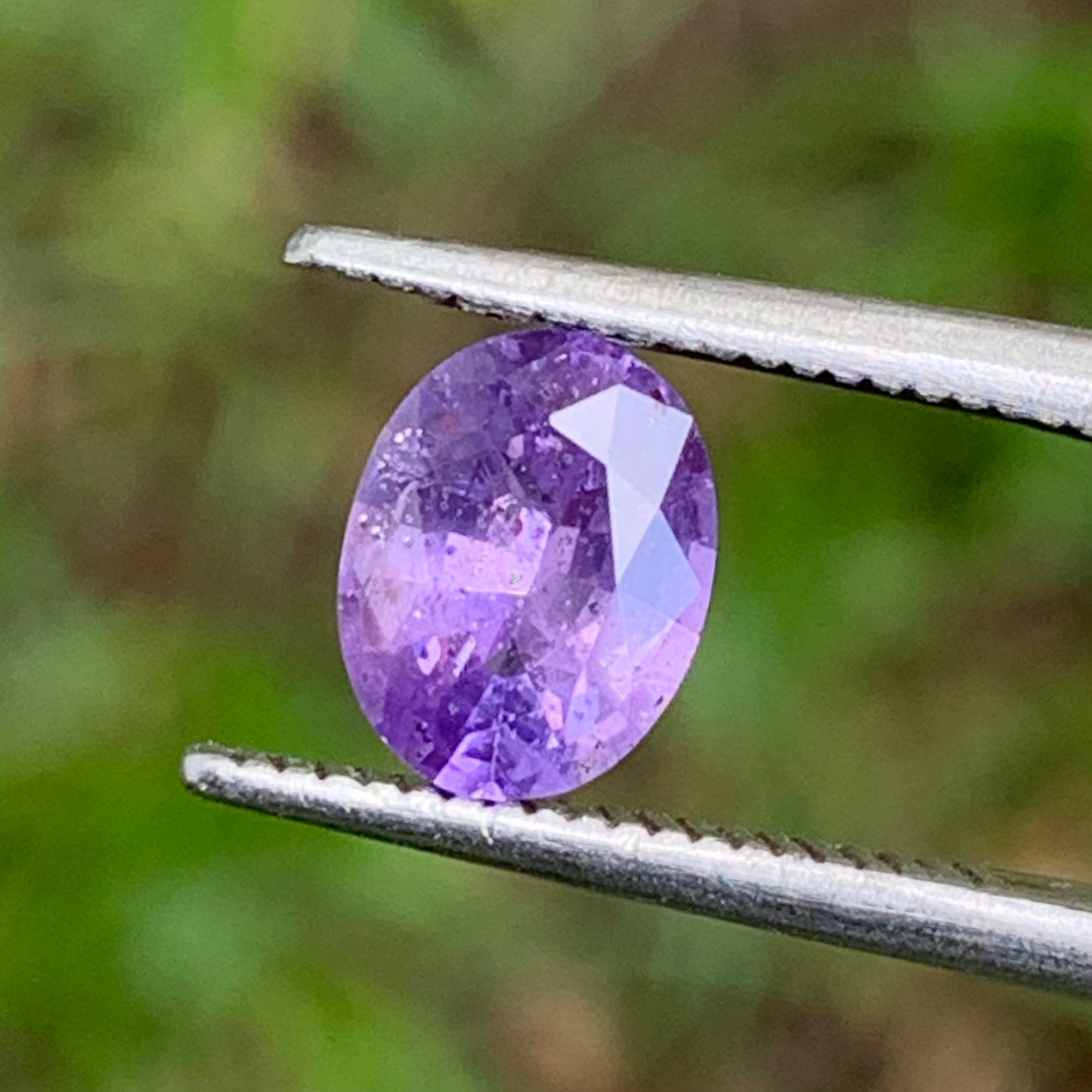 Purple Sapphire Oval Heated Only 0.95 Ct Natural Loose Gemstone for Jewelry Making