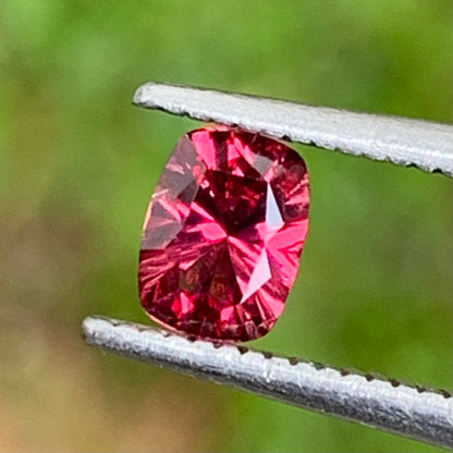 Red Garnet Concave Cut 0.55 Ct  Natural Unheated Loose Gemstone from Sri Lanka