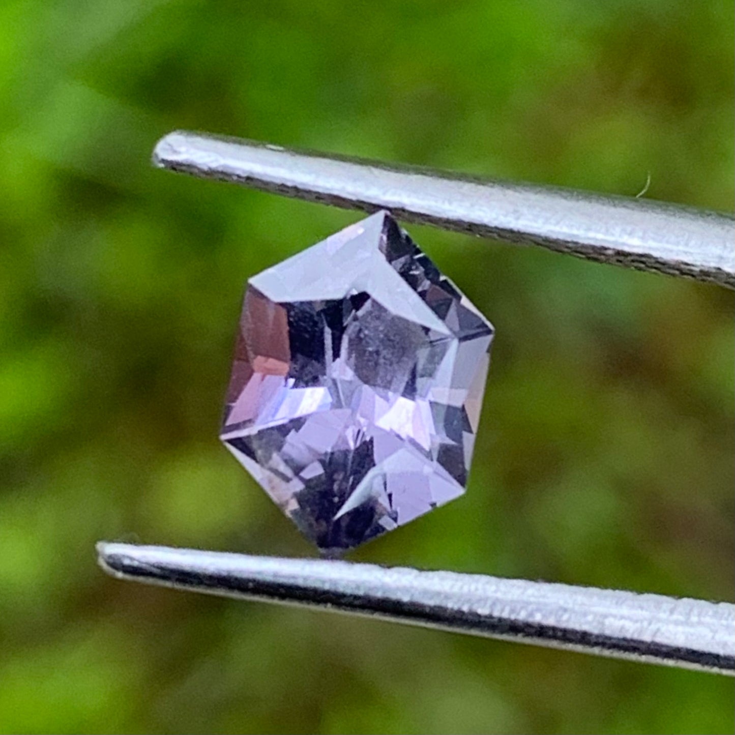 Natural Spinel Grayish Purple Elongated Hexagon 0.95 Ct Ethically Sourced Loose Gemstone For Jewelry Making