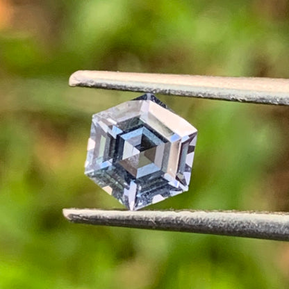 Teal Blue Spinel Hexagon 5.4 mm / 0.85 Ct Natural Loose Gemstone For Center Stone
