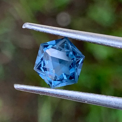 Teal Spinel Hexagon 1.05 Ct Creative Lotus Cut Loose Gemstone
