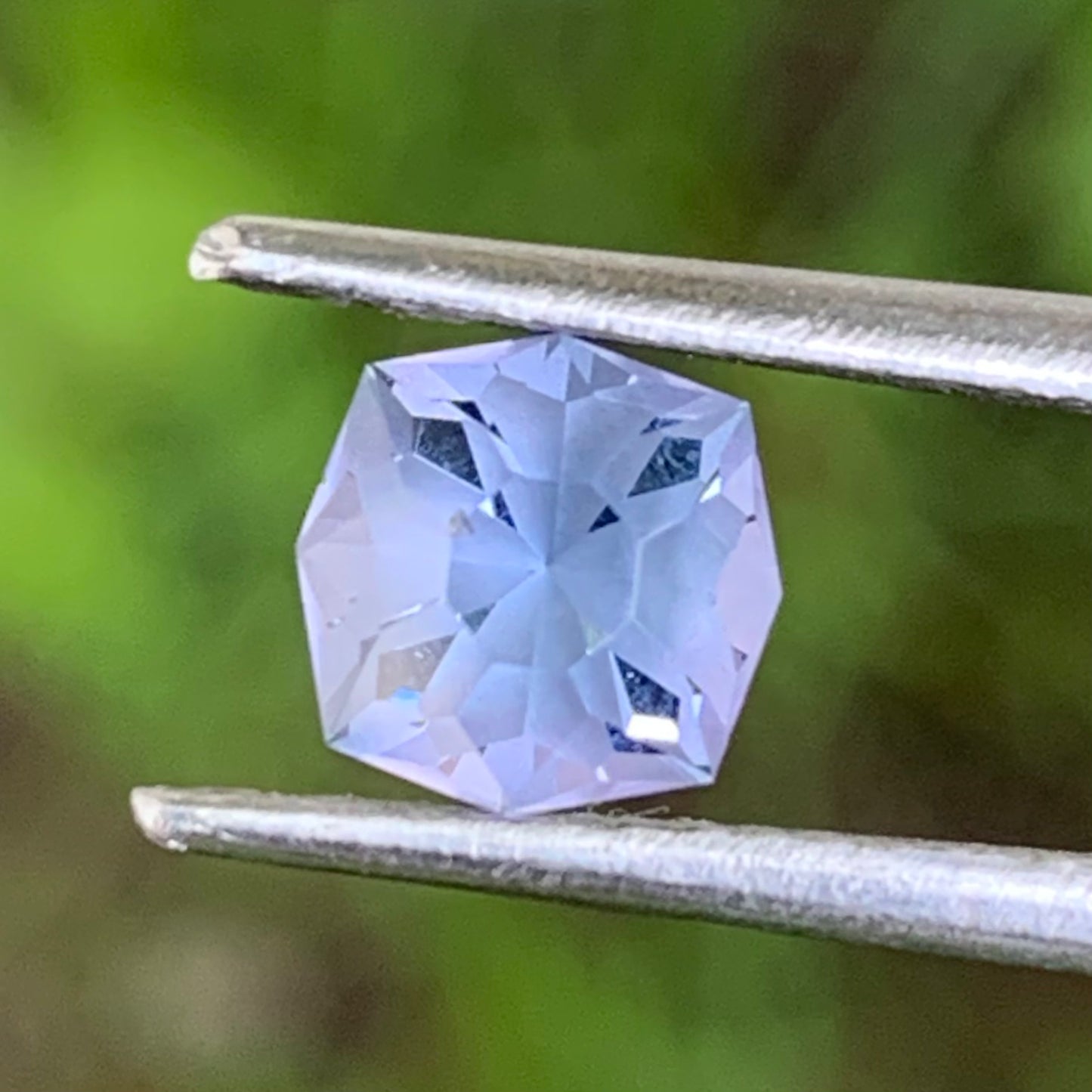 Grayish Blue Spinel Octagonal Flower 1.10 Ct Creative Cut Loose Gemstone