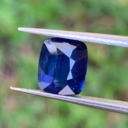 Blue Sapphire Rectangular Cushion Heated Only 2.50 Ct Natural Loose Gemstone for Jewelry Making