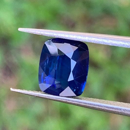 Blue Sapphire Rectangular Cushion Heated Only 2.50 Ct Natural Loose Gemstone for Jewelry Making