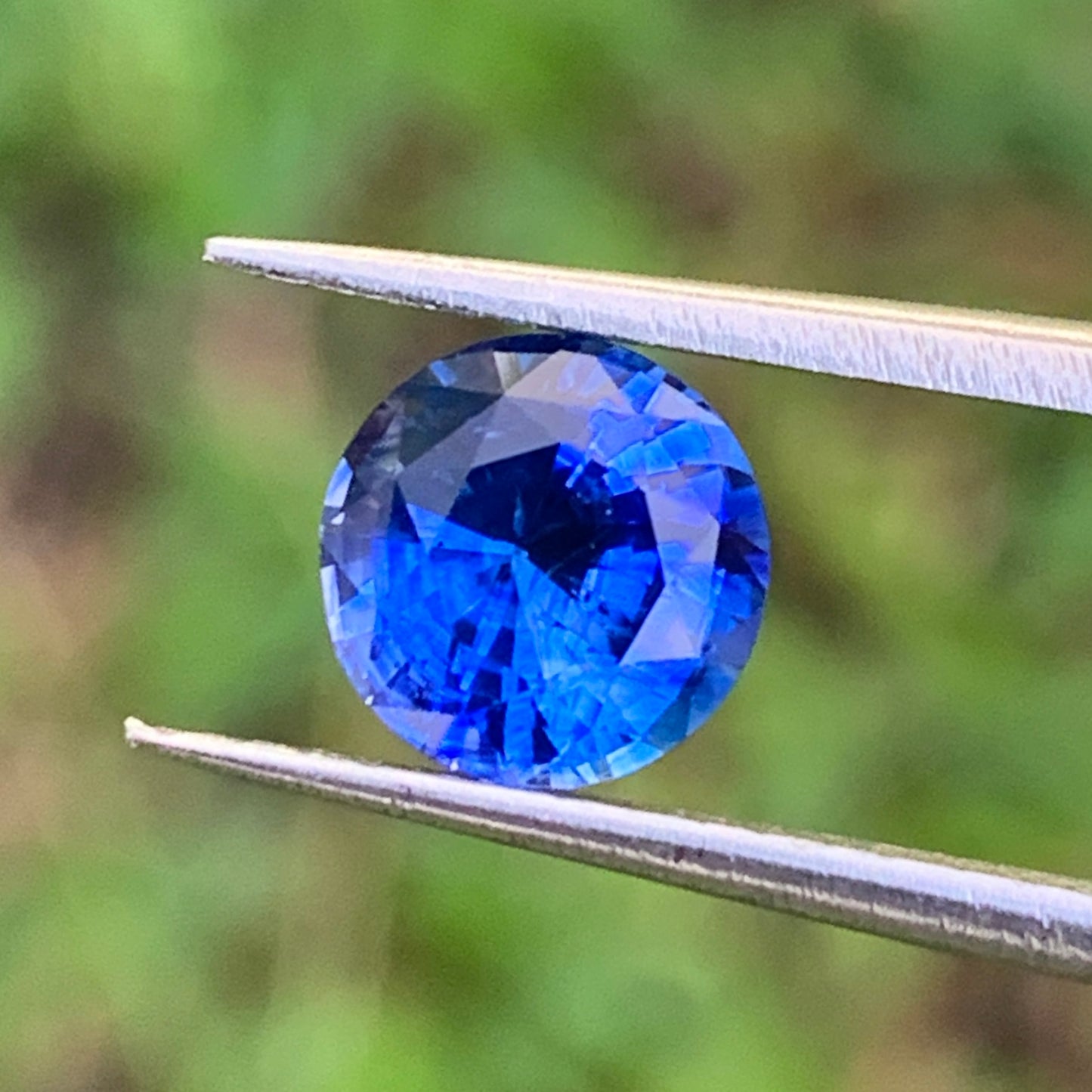 Blue Sapphire 6.8 mm Round Heated Only 1.45 Ct Natural Loose Gemstone for Jewelry Making