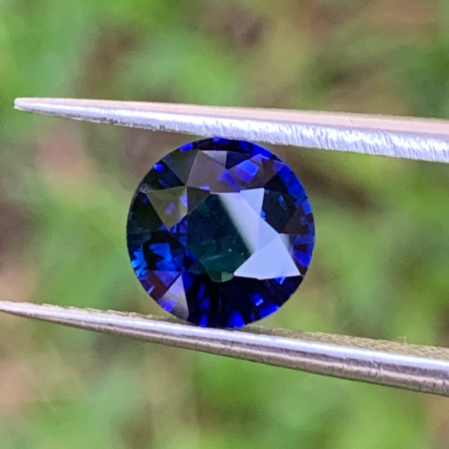 Blue Sapphire 6.7 mm Round Heated Only 1.35 Ct Natural Loose Gemstone for Jewelry Making