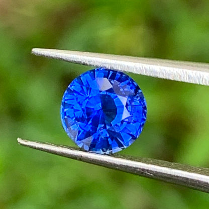 Blue Sapphire 5.5 mm Round Heated Only 1 Ct Natural Loose Gemstone for Jewelry Making