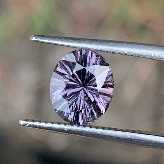 Grayish Purple Spinel Concave Cut Oval 1.6 Ct Loose Gem Stone From Sri Lanka