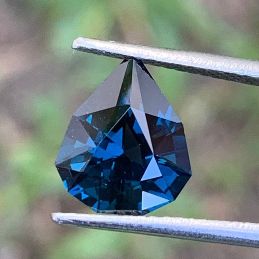 Teal Blue Spinel Shield 2.53 Ct Ceylon Natural Loose Gemstone For Jewelry Making