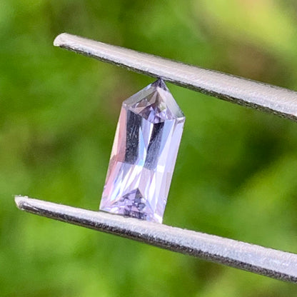 Natural Purplish Gray Spinel Bullet 0.60 Ct Pentagonal Loose Gemstone For Jewelry Making